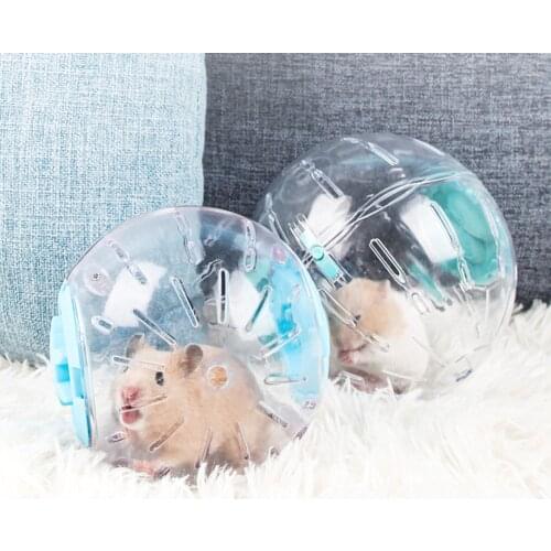 Plastic Pet Rodent Mice Jogging Ball Hamster Gerbil Rat Exercise Portable Funny Solid Hamster Running Balls Play Toys Accessory