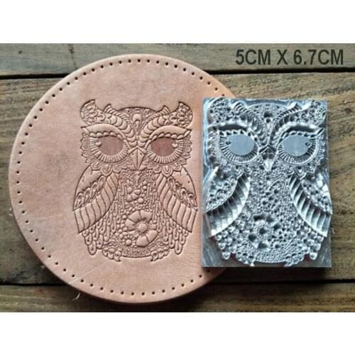 Hand-work unique design leather working tools carving punches stamp craft tools- 3D owl pattern