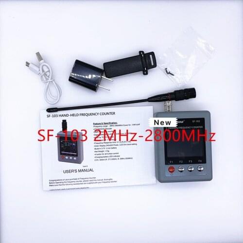 Frequency Counter SURECOM SF-103 2MHz-2800MHz CTCSS/DCS portable SF103 Frequency Counter for two way radio