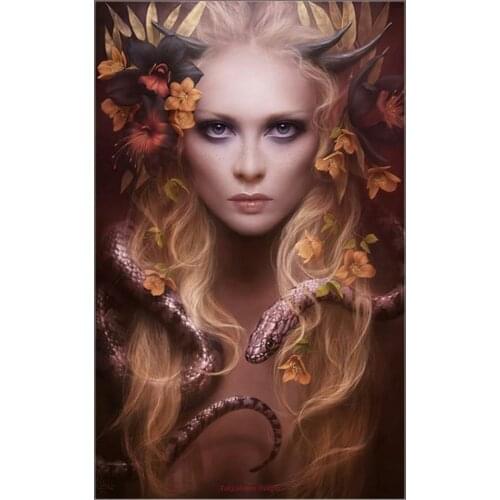 Counted Cross Stitch Kits Needlework Embroidery - Crafts 14 ct Aida DMC Color DIY Arts Handmade Home Decor - Magika