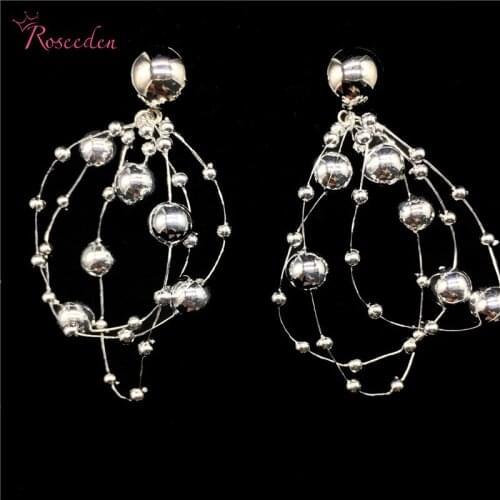 Handmade Tassel Earrings Fashion Shinning Long Dangles Earring For Women Free Shipping RE3230