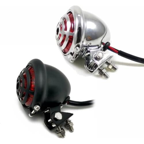 Motorcycle Turn Signals indicator Light Retro Round Alloy Taillight Rear Indicator Light Brake Light