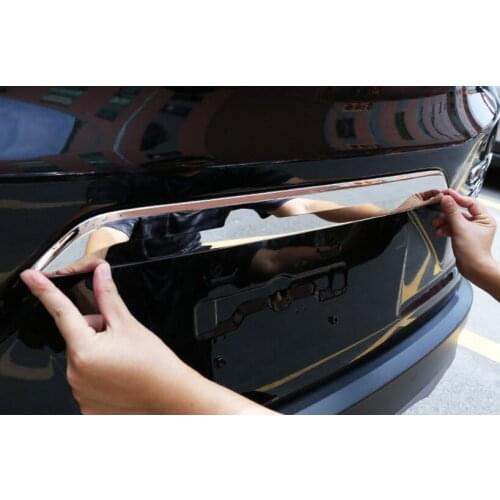1 Set Stainless Steel For Honda CRV 2017 Car Trunk Trim Strip Cover Exterior Rear Tail Box Decorative Sequin Car Styling
