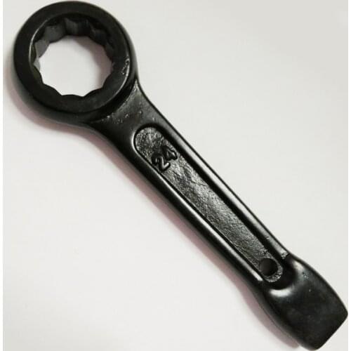 24mm Heavy Single-headed Universal Box End Wrench High Quality Percussion Ring Spanner Nut Hand Tool for Mechanic Industry