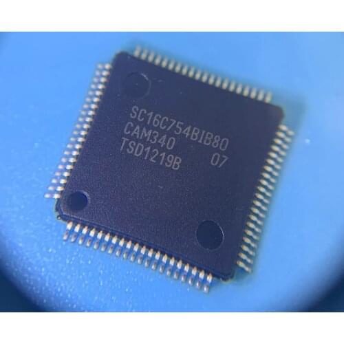 3PCS New SC16C754BIB80 TQFP80