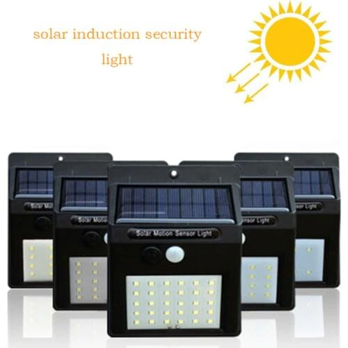 30/25/20/16 LED Outdoor Solar Wall Lamp Waterproof PIR Motion Sensor Garden Light Solar Powered Spotlight Sunlight Street Light