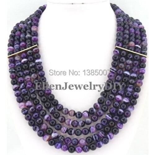 5 Rows beautiful Necklace Bridal Party Necklace Bridesmaid Gift beautiful Beads Jewelry W7384