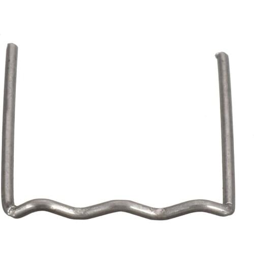 500Pcs Hot Stapler Plastic Repair Standard Pre Cut Wave Staples Bumper Bodywork Repairs 0.8mm Flat Wave Staples