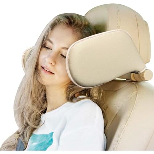 Car Neck Headrest Pillow Head Support Head Restraint Seat Pillow 360 Degree Adjustable Car Neck Pillow For Kids and Adults