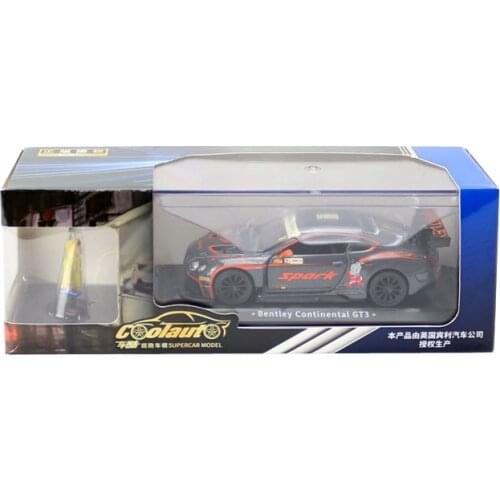 COOLAUTO/1:43 Scale/Diecast Toy Model/Bentley GT3 Blancpain Racing Car/Educational Collection/Pull Back/Gift For Kid/Display Box