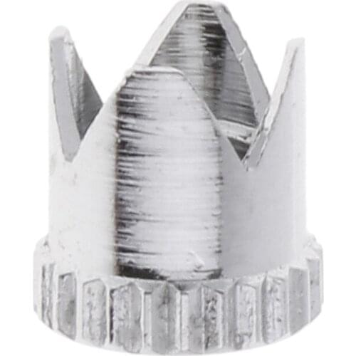 Crown Needle Cap Airbrush Body Accessories Parts Silver Tone