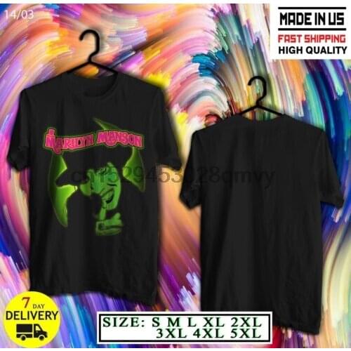 Marilyn Manson SMELLS LIKE CHILDREN T-Shirt NEW Black T-Shirt USA size S-5XL