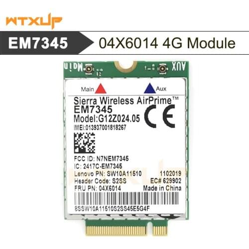 For Lenovo ThinkPad EM7345 4G LTE Mobile Broadband 4G CARD WWAN EM7345 Module 04X6019