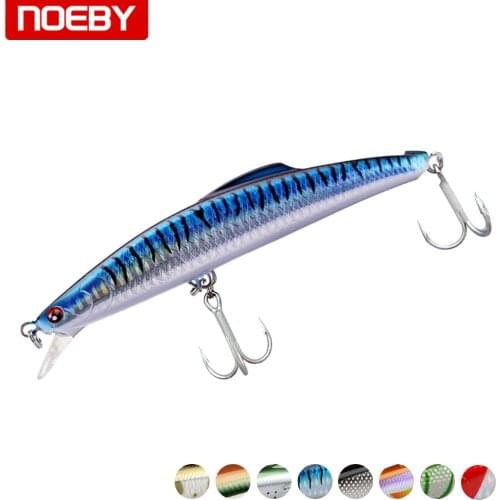 NOEBY Trolling Sea Fishing Lures 35g 60g Sinking Minnow Big Saltwater Hard Bait Leurre Dur Peche Souple NBL9067