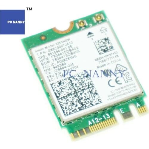 NEW Dual band Wireless-AC 8265 8265AC 8265NGW NGFF wifi for E470 E570 T570 X270 L470 L570 720-15IKB SPS 851594-001 FRU 01AX704