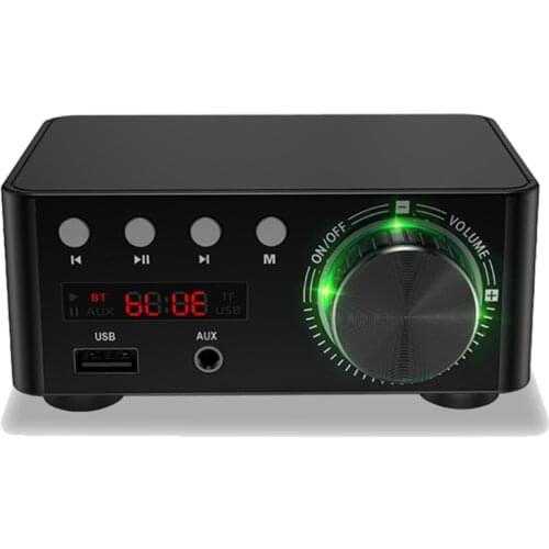 50Wx2 Bluetooth 5.0 Power Amplifier Board Tpa3116 Receiver Stereo Home Car Audio Amplifier USB U Disk Tf Card Player
