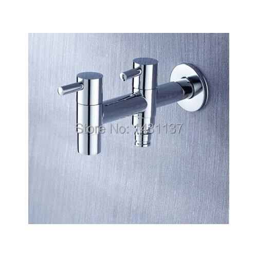 Promote high quality Luxury wall mounted double use washing machine tap faucet mixer outdoor faucet