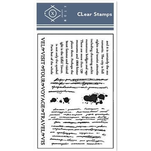 11*16cm Literary biography Transparent Silicone Rubber Clear Stamps cartoon Scrapbooking/DIY Easter Childrens toys album