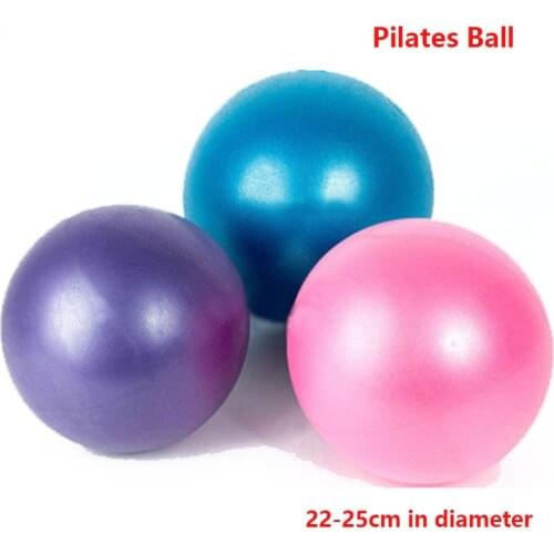 PVC Mini Fitness Ball 22/25CM Yoga Ball Wheat Tube Explosion-proof Scrub Ball Home Exercise Fitness Pilates Balance Ball