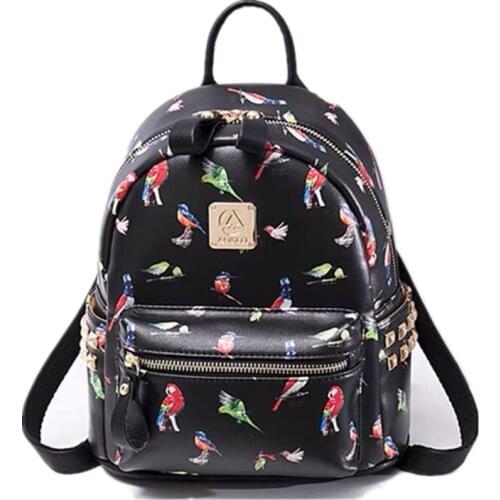 Printing Girls School Bags 2021 New Backpacks for Women Fashion Small Travel Backpack Teenager Ladies Shoulder Bags