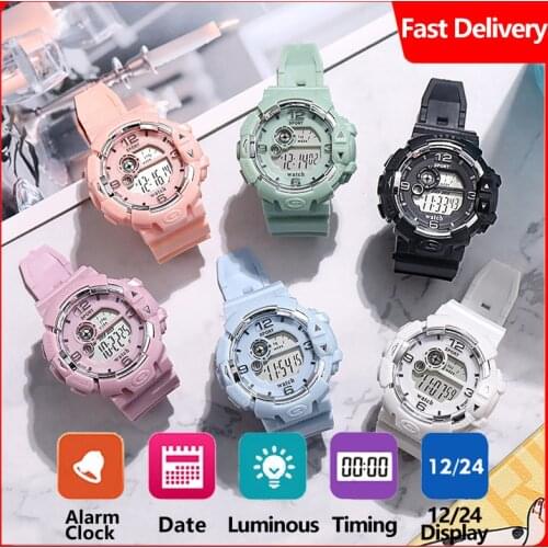 Luminous Men Sport Watch High-end Silicone Strap Military Wrist Watch Led Calendar Waterproof Digital Watch reloj de hombre