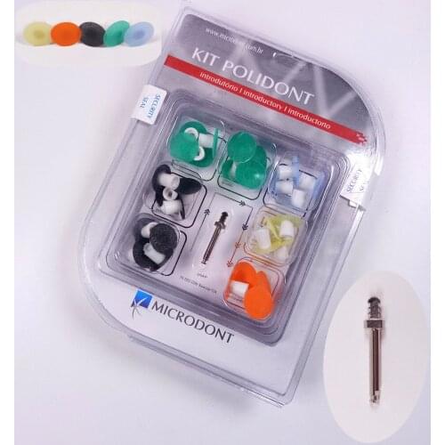 1Kit/29Pcs(Discs X28+Mandrel X1) Microdont Dental Composite Polishing Discs Finishing Wheel Teeth Polidont