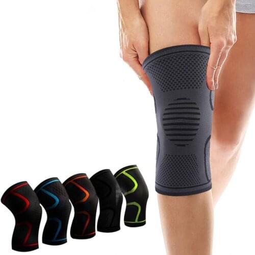 1PCS Sports Knee Pad Elastic Nylon Sports Fitness Knee Leg Support Bandage For Running Basketball Volleyball Sport Accessories