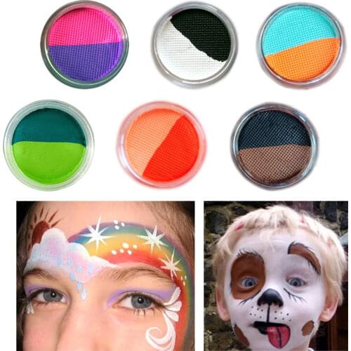 Five 10 Grams Value Pack Summer Water Based Activated Glow Neon Pastel Makeup Graphic Two Color Face Paint UV Eye Liner