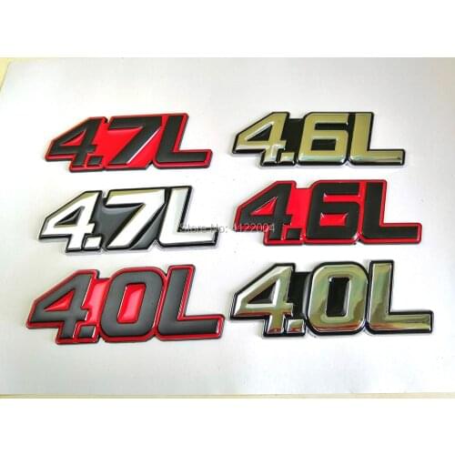 4.0L 4.6L 4.7L Energy Emblem Trunk Sticker Decal For TOYOTA HONDA MITSUBISHI VOLVO GEELY CHERY HAVAL Dodge JAGUAR