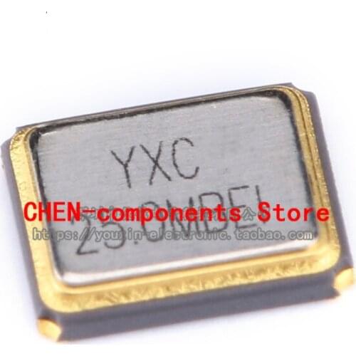 5pcs SMD passive crystal oscillator/YSX321SL 25MHz 10ppm 10pF X322525MMB4SI 4 feet