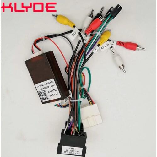KLYDE Car Stereo Radio Wire Power Harness Adapter with Canbus Decoder for KIA Sorento Sportage/Hyundai IX35 Santa Fe Verna