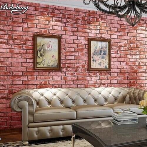 Beibehang classic brick design model selection wall embossed non-woven paper Papelde parede3D wallpaper interior paper paste