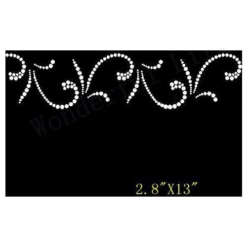 Free shipping special design buds cheer bow design sparkle Rhinestone Iron On Transfer Hot Fix Bling Bing style