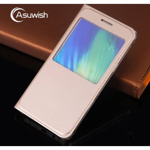 Leather Flip Case For Samsung Galaxy A3 A5 A7 2016 A 3 5 7 SM A310 A510 A710 A310F A510F A710F DS Clear Window Phone Cover Funda