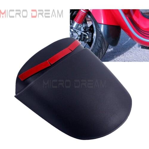 Motorbike Black Curved Front Wheel Extension Fender Mudguard Splash Guard Cover For Vespa GTS HPE SLUK Motorcycle Scooter