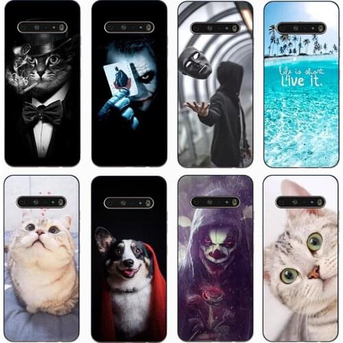 For LG V60 ThinQ Case Silicone TPU Cover Phone Case On for LG V50 ThinQ case Protective Case for LG K61 Funda Coque