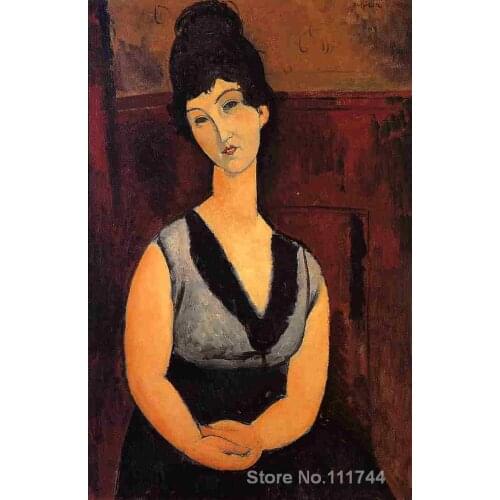 Canvas art on sale The Beautiful Confectioner Amedeo Modigliani Handmade oil painting High quality