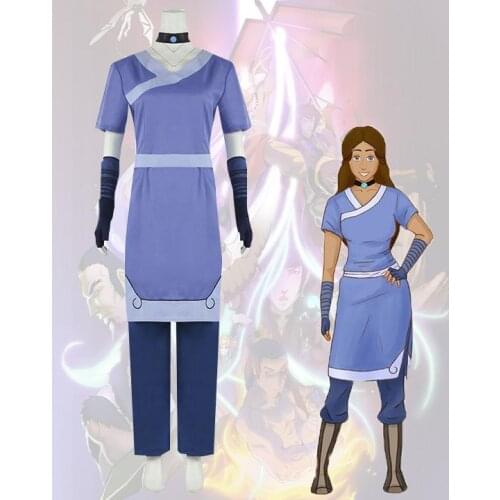 Avatar Legend of Korra Katara Cosplay Costume female outfit uniform costume custom made