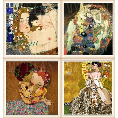 Gustav Klimt Kiss diamond embroidery Beloved love gift diy diamond painting cross stitch 5d full square round drill 5d puzzles