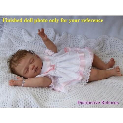 NPKCOLLECTION DIY unpainted blank reborn doll kit full body soft vinyl doll kit anatomically correct Carina by Shiela Michael