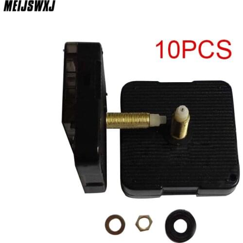 Wholesale 10pcs Mechanism With Hands Long Axis Quartz Movement Clock Movement Mute Slab Dedicated Long Thread Axis Length 28mm