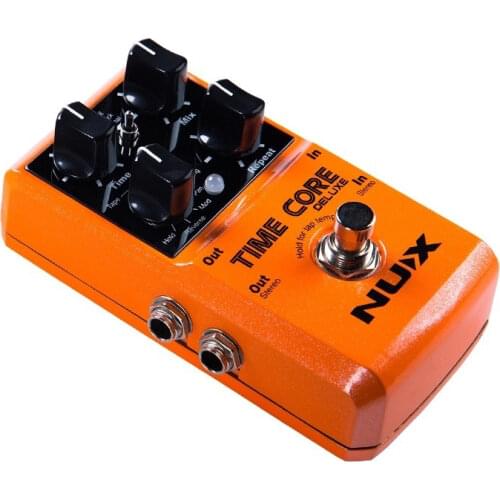 NUX Time Core Deluxe Delay Pedal Guitar Effect Pedal with Looper Tone lock True Bypass Upgrade mode With Pedal line and picks