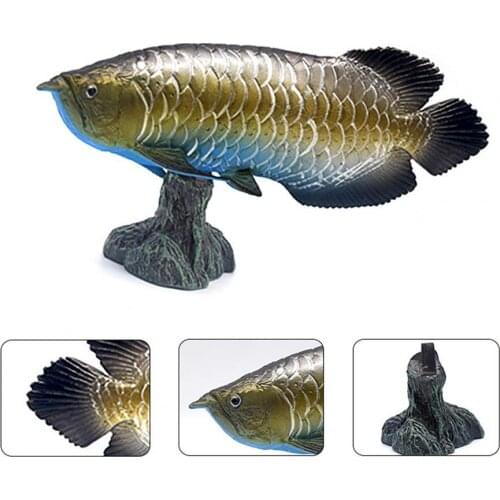 Freshwater Chinese Sturgeon Arowana Fish Simulation Model Toy Aquarium Decor