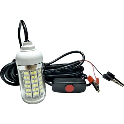 Underwater fishing light for pools 220v waterproof 12v led powered marine lights strip switch fish quarium projector plug boat