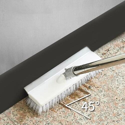 Telescopic Floor Cleaning Brush For Home And Kitchen Multifunction Bristle Brush With Scraper Household Cleaning Products