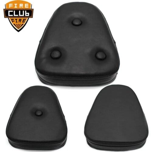 Motorcycle universal passenger seat rear pillion back pad Backrest Pad Sissy Bar Cushion For Harley For Honda For Yamaha