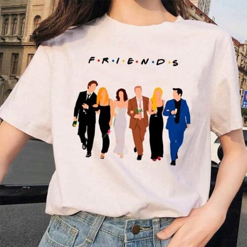 Funny T Shirt for Women Casual Female Tshirt Friend Print Tshirts Summer O-neck Women Tops Tee Friend Tv Show Tshirt