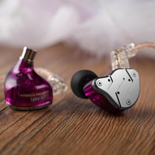 ZSN Metal 4 Cores HIFI Bass Earbuds In-Ear Wired Sport Noise Reduction Earphones