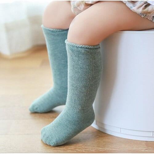 0-5Yrs Baby girls knee high socks Spring autumn cozy cotton long socks for princess girls tube socks newborn baby boys leg warme