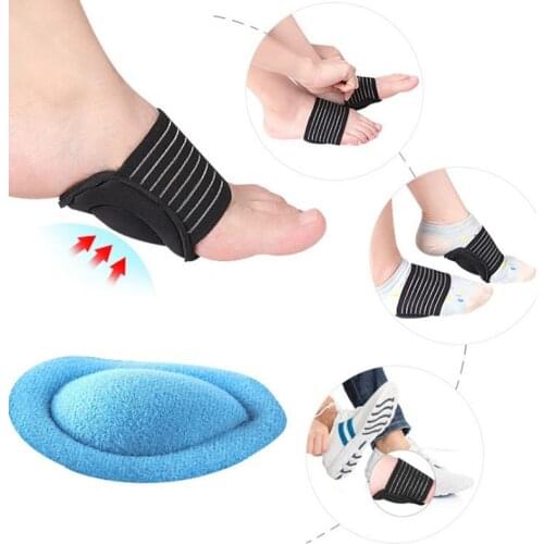 1 Pair Foot Support Plantar Cushion Fasciitis Aid Pain Relief Fallen Arches Heel